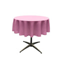 48" Solid Round Tablecloth - Over Lay Round Table Cover for Events Available in Different Sizes