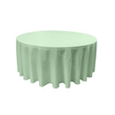 120" Round Drape Solid Tablecloth - Round Full Table Cover 3 Part Stitched Available in 84 Colors