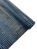 Gator Embossed Vinyl Leather Fabric - Different Colors - Sold By The Yard