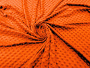 60" Minky Fur 3.mm Pile Fabric - Soft Blanket Minky Dot Fabric by the Yard (Pick Color)