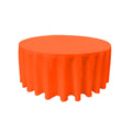90" Round Drape Solid Tablecloth - Round Full Table Cover 3 Part Stitched Available in 84 Colors
