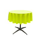 48" Solid Round Tablecloth - Over Lay Round Table Cover for Events Available in Different Sizes