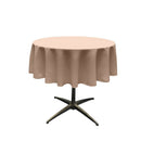 58" Solid Round Tablecloth - Over Lay Round Table Cover for Events Available in Different Sizes