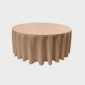 84" Round Drape Solid Tablecloth - Round Full Table Cover 3 Part Stitched Available in 84 Colors