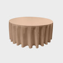 84" Round Drape Solid Tablecloth - Round Full Table Cover 3 Part Stitched Available in 84 Colors