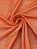 Fish Net Spandex Rhinestone Fabric - Solid Spandex Fish Net Rhinestones Fabric Sold by Yard
