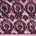 Flocked Taffeta Damask Design - Taffeta with Flocked Velvet Damask Design Sold By Yard