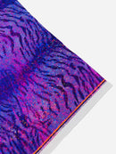 Tiger Design Spandex Fabric - Purple - 58/60" Animal Print Mystique 4 Way Stretch Fabric By Yard