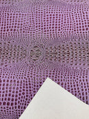 Gator Embossed Vinyl Leather Fabric - Different Colors - Sold By The Yard
