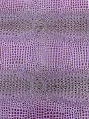 Gator Embossed Vinyl Leather Fabric - Different Colors - Sold By The Yard