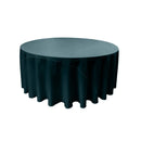 96" Round Drape Solid Tablecloth - Round Full Table Cover 3 Part Stitched Available in 84 Colors