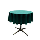 36" Solid Round Tablecloth - Over Lay Round Table Cover for Events Available in Different Sizes