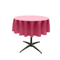 58" Solid Round Tablecloth - Over Lay Round Table Cover for Events Available in Different Sizes
