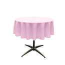 48" Solid Round Tablecloth - Over Lay Round Table Cover for Events Available in Different Sizes