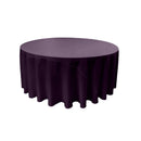 90" Round Drape Solid Tablecloth - Round Full Table Cover 3 Part Stitched Available in 84 Colors