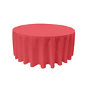 96" Round Drape Solid Tablecloth - Round Full Table Cover 3 Part Stitched Available in 84 Colors