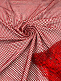 Fish Net Spandex Rhinestone Fabric - Solid Spandex Fish Net Rhinestones Fabric Sold by Yard