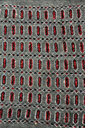Geometric Stretch Sequin - Fancy Gem Jewel Design on Mesh Pick Color - 25 Yard Roll