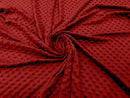 60" Minky Fur 3.mm Pile Fabric - Soft Blanket Minky Dot Fabric by the Yard (Pick Color)