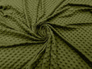 60" Minky Fur 3.mm Pile Fabric - Soft Blanket Minky Dot Fabric by the Yard (Pick Color)