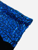 Mirror Sequins Velvet Fabric - Royal Blue - Large Shiny Mirror Cut Sequins By Yard
