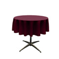 36" Solid Round Tablecloth - Over Lay Round Table Cover for Events Available in Different Sizes