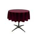 42" Solid Round Tablecloth - Over Lay Round Table Cover for Events Available in Different Sizes