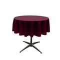48" Solid Round Tablecloth - Over Lay Round Table Cover for Events Available in Different Sizes