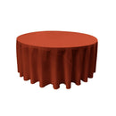 96" Round Drape Solid Tablecloth - Round Full Table Cover 3 Part Stitched Available in 84 Colors