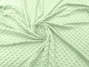 60" Minky Fur 3.mm Pile Fabric - Soft Blanket Minky Dot Fabric by the Yard (Pick Color)