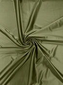 60" Heavy Shiny Satin Fabric - Sage - Stretch Shiny Satin Fabric Sold By Yard