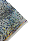 Tiger Design Spandex Fabric - Silver Hologram - 58/60" Animal Print Mystique 4 Way Stretch Fabric By Yard