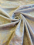 Iridescent Foggy Foil Fabric - Oil Slick 58/60" Stretch Foil Velvet Fabric By Yard