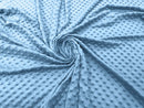 60" Minky Fur 3.mm Pile Fabric - Soft Blanket Minky Dot Fabric by the Yard (Pick Color)