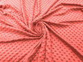 60" Minky Fur 3.mm Pile Fabric - Soft Blanket Minky Dot Fabric by the Yard (Pick Color)
