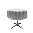 58" Solid Round Tablecloth - Over Lay Round Table Cover for Events Available in Different Sizes