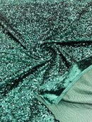 Stretch Velvet Sequins Fabric - Teal - Velvet Sequins 2 Way Stretch 58/60” By Yard