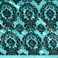 Flocked Taffeta Damask Design - Taffeta with Flocked Velvet Damask Design Sold By Yard