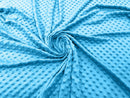 60" Minky Fur 3.mm Pile Fabric - Soft Blanket Minky Dot Fabric by the Yard (Pick Color)