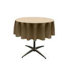 48" Solid Round Tablecloth - Over Lay Round Table Cover for Events Available in Different Sizes