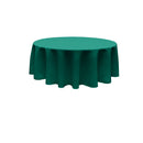 84" Round Tablecloth - Solid Polyester Round Full Table Cover Available in Different Colors