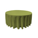108" Round Drape Solid Tablecloth - Round Full Table Cover 3 Part Stitched Available in 84 Colors
