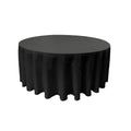120" Round Drape Solid Tablecloth - Round Full Table Cover 3 Part Stitched Available in 84 Colors