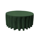 120" Round Drape Solid Tablecloth - Round Full Table Cover 3 Part Stitched Available in 84 Colors