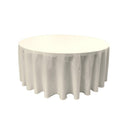 84" Round Drape Solid Tablecloth - Round Full Table Cover 3 Part Stitched Available in 84 Colors