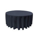 84" Round Drape Solid Tablecloth - Round Full Table Cover 3 Part Stitched Available in 84 Colors