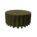 96" Round Drape Solid Tablecloth - Round Full Table Cover 3 Part Stitched Available in 84 Colors