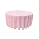 90" Round Drape Solid Tablecloth - Round Full Table Cover 3 Part Stitched Available in 84 Colors