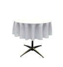 48" Solid Round Tablecloth - Over Lay Round Table Cover for Events Available in Different Sizes