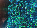 Dark Pink Velvet Stretch Sequins - Sequins on 2 Way Stretch Velvet Fabric 58/60”